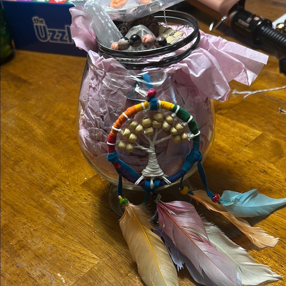 Colorful Dreamcatcher with Feathers